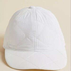 Torrid Quilted White Baseball Cap – NWT | Adjustable Fit, Winter Style